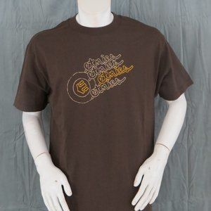 Vintage Etnies Shirt - Quad Logo Brown Base Colour - Men's large